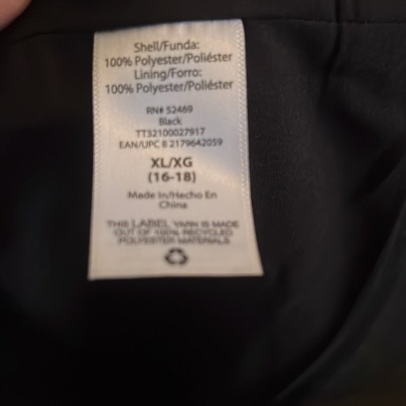 Women’s black dress coat EUC XL - Picture 9 of 9